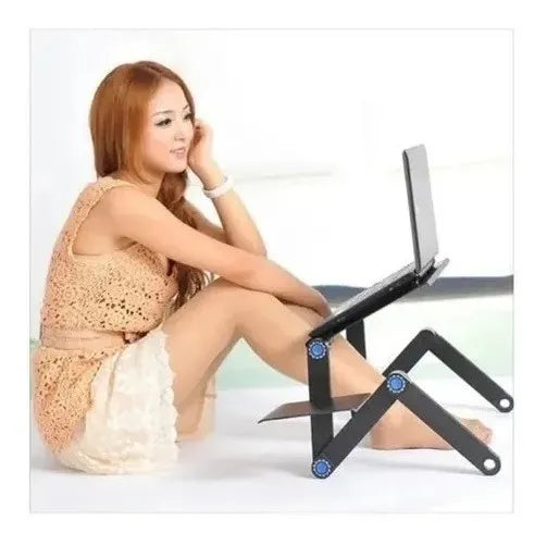 💻🌀 OFERTA POR HOY – MESA PORTÁTIL AJUSTABLE CON VENTILACIÓN + ENVÍO GRATIS 🌀💻